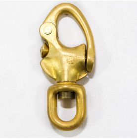 BRONZE SNAP SHACKLES WITH SWIVEL EYE
