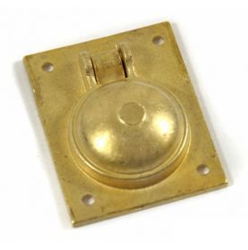 Brass rectangular flush ring