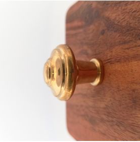 Bouton de meuble lyonnais en laiton poli