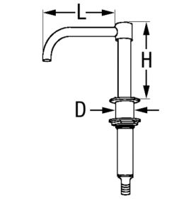 Brass swivelling faucet 