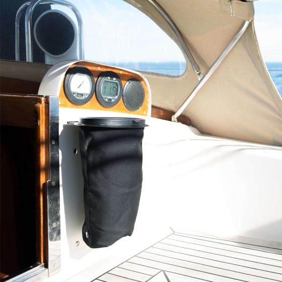 Poubelle de bateau rétractable 5L grise