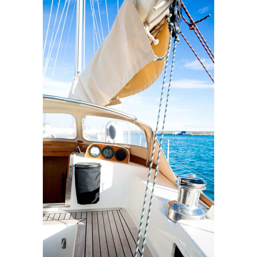 Retractable and flexible 5L water gray bin for boats