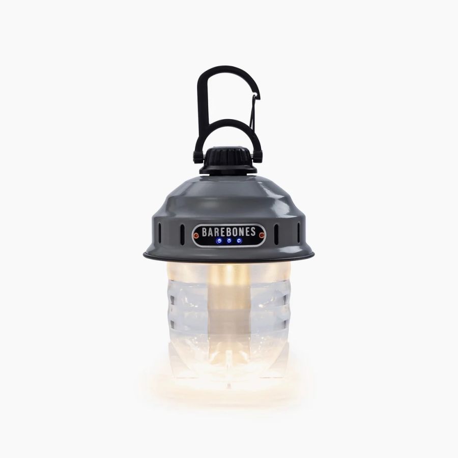 Petite baladeuse LED à suspendre rechargeable grise
