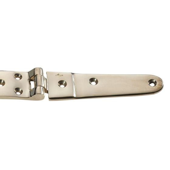 Thick brass skylight hinge with curve center