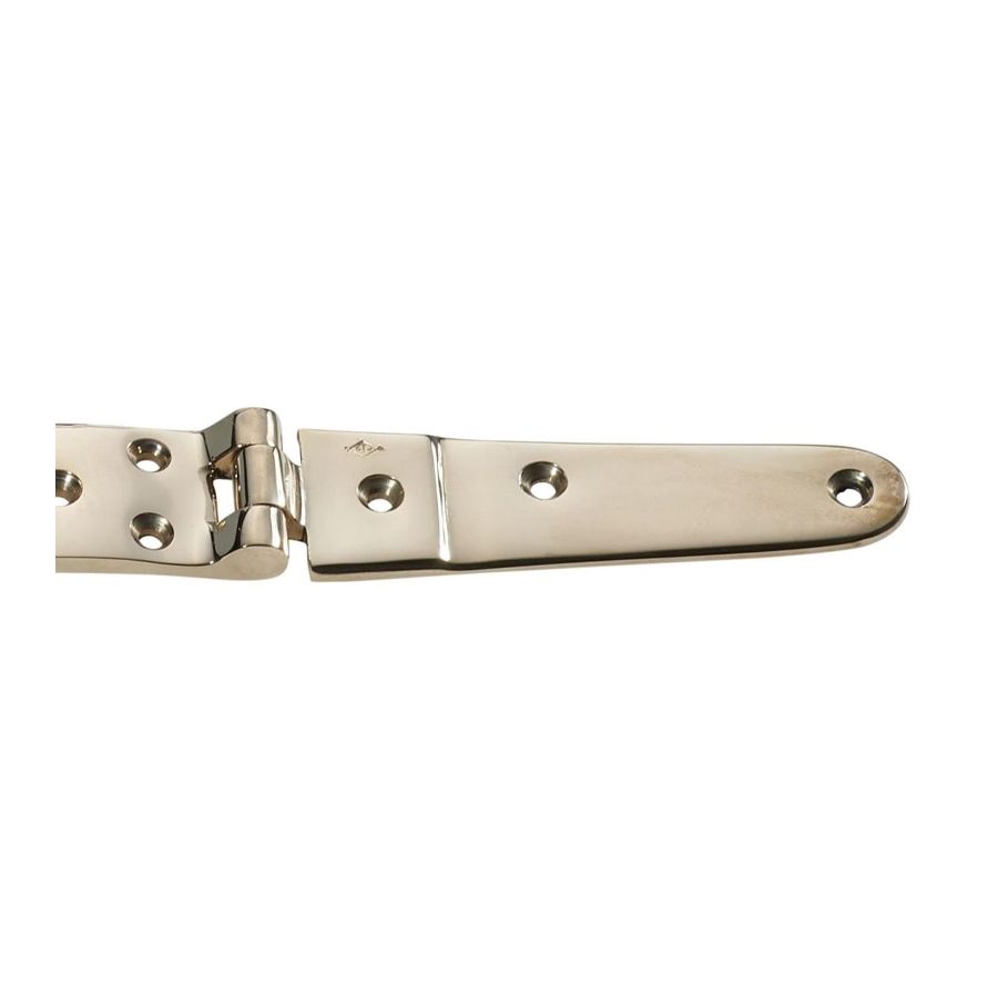 Thick brass skylight hinge with curve center