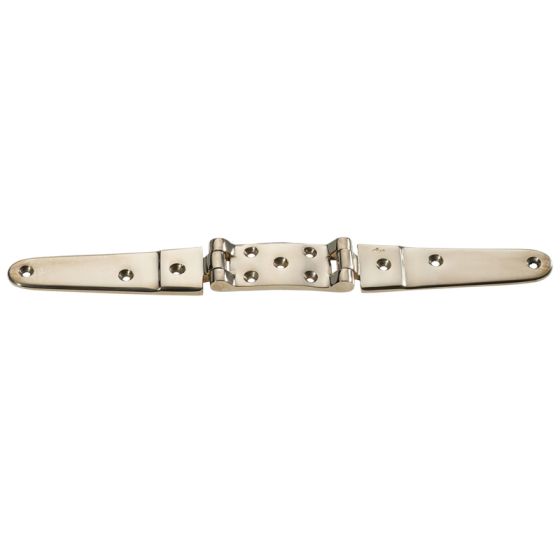 Thick brass skylight hinge with curve center