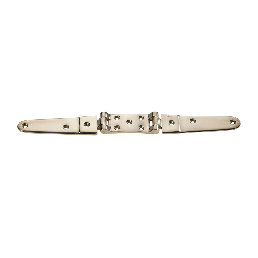 Thick brass skylight hinge with curve center