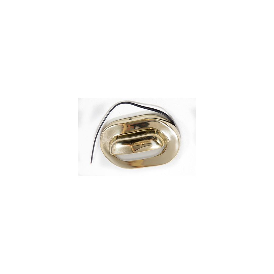 Lampe ovale type liseuse en laiton pour bateau