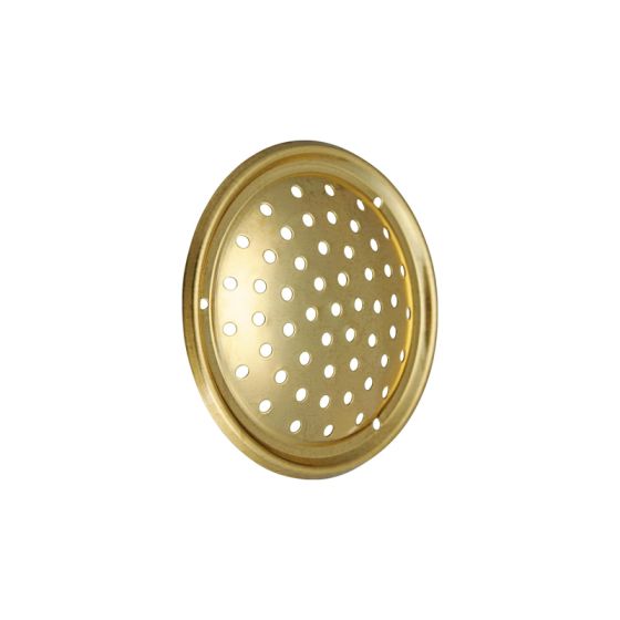 Mini grille d'aération circulaire 40 ou 60mm en laiton poli