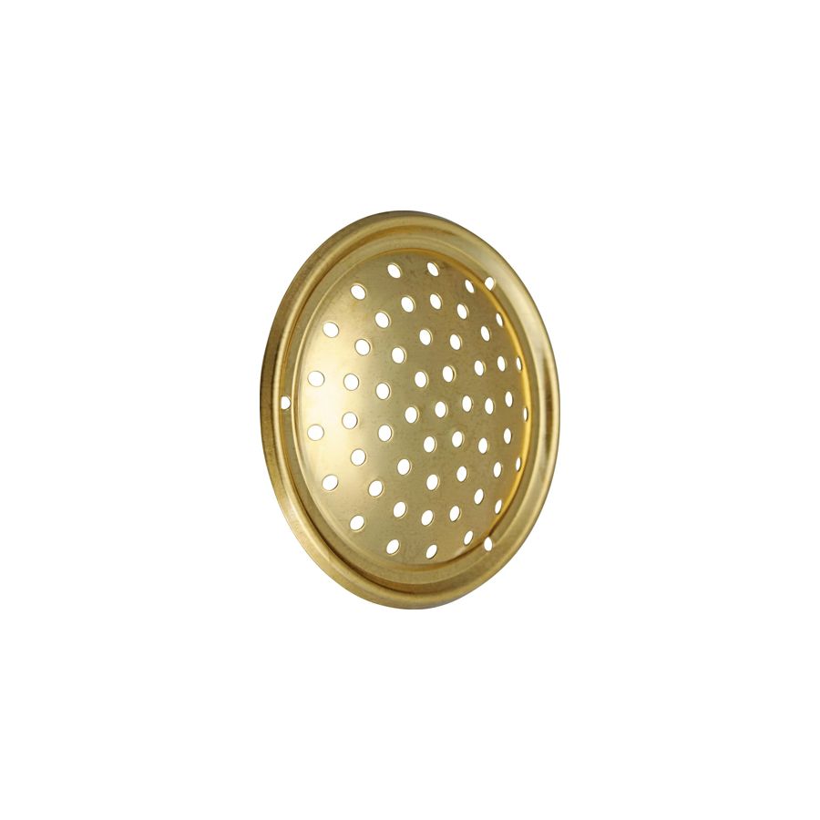 Mini grille d'aération circulaire 40 ou 60mm en laiton poli