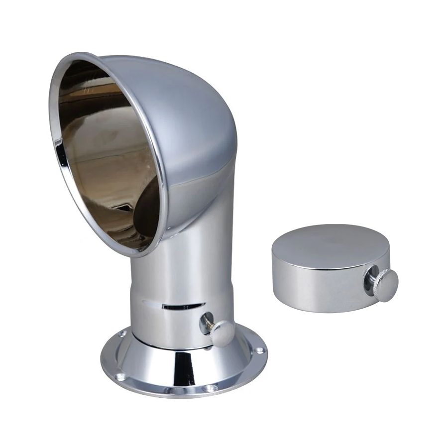 Chrome-plated brass cowl vent + cap