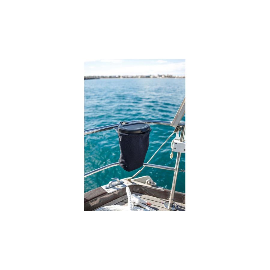 Poubelle souple 5L bleu marine pour bateau – Compacte & pratique