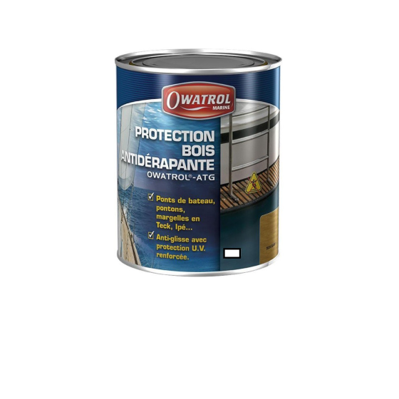 Anti-slip protection for marine wood ATG