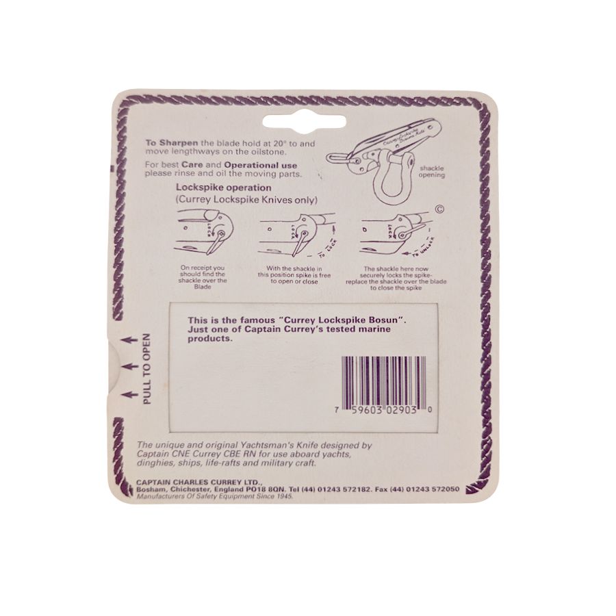Couteau de marin démanilleur et épissoir "Lockspike Bosum"