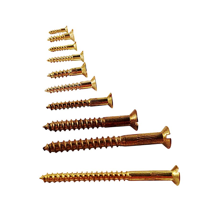 Vis en laiton à tête plate fraisée 2,5mm