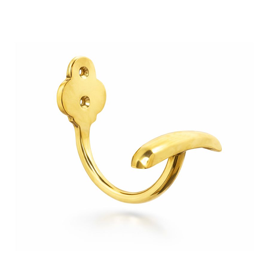 Crochet à barette en applique pour portemanteau.