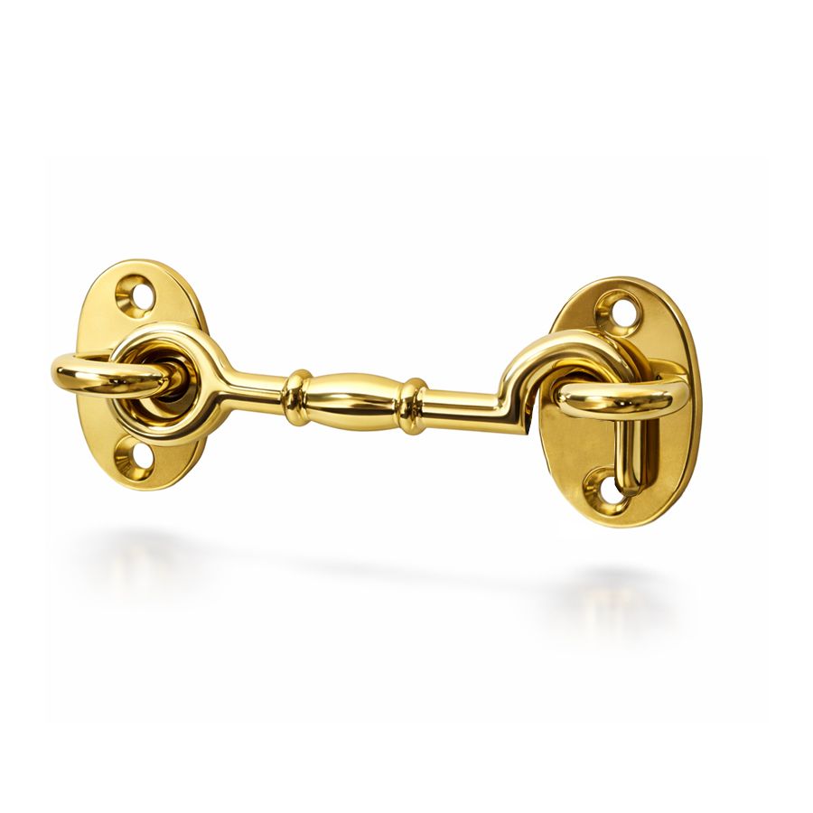 Brass cabine hook with simple articulation
