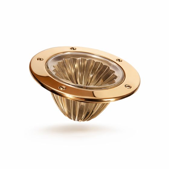 VERRE A PRISME CITRON? CADRE BRONZE