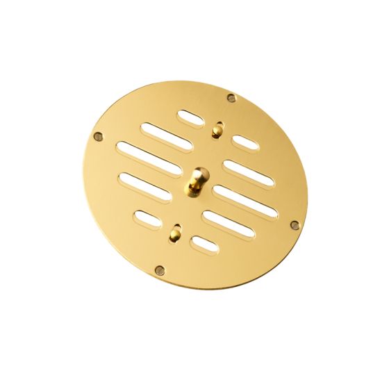 Grille circulaire plate réglable en laiton