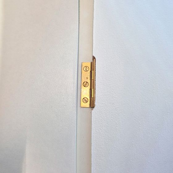 Cerniera in ottone con asse acciaio inox