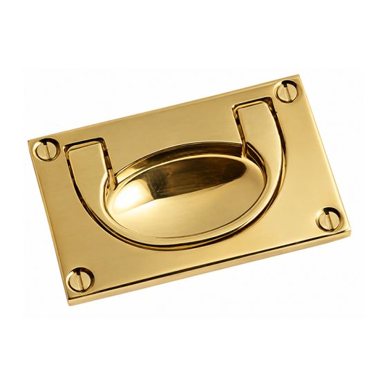 Poignée marine sur platine en laiton massif