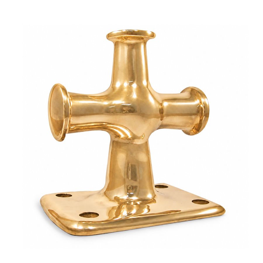 CROSS BOLLARD IN BRONZE