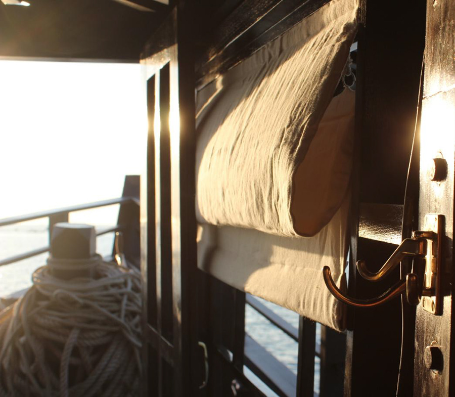 Vue de la cabine double à l'avant