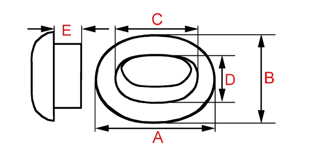 plan écubier de pavois en bronze