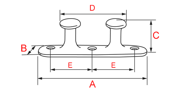plan bollard en bronze pour bateau