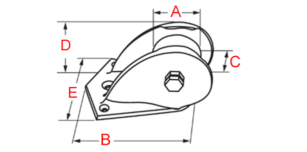 plan davier d'étrave en bronze